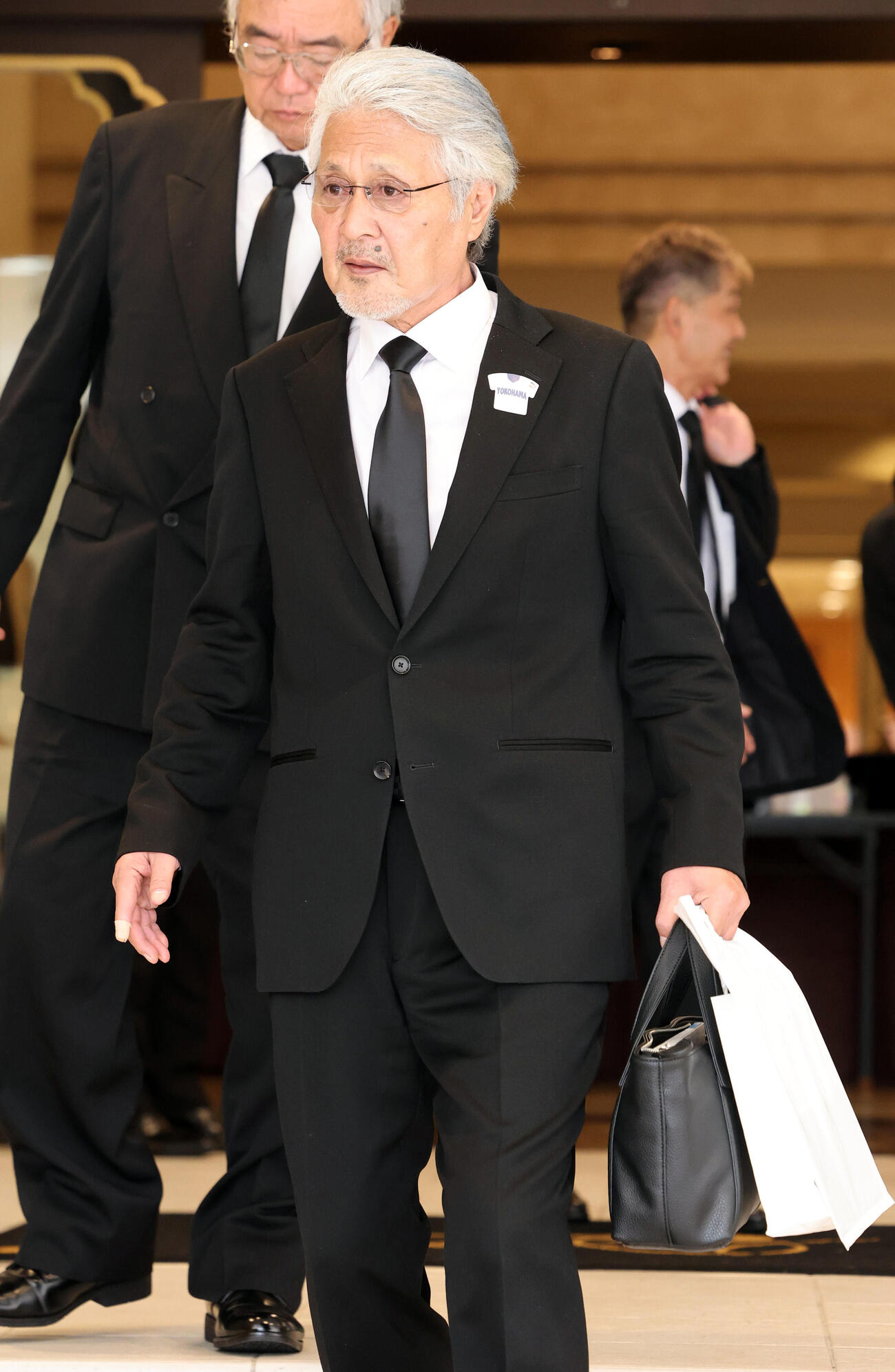 横浜・渡辺元智元監督のお別れの会に出席した愛甲猛氏（撮影・浅見桂子）