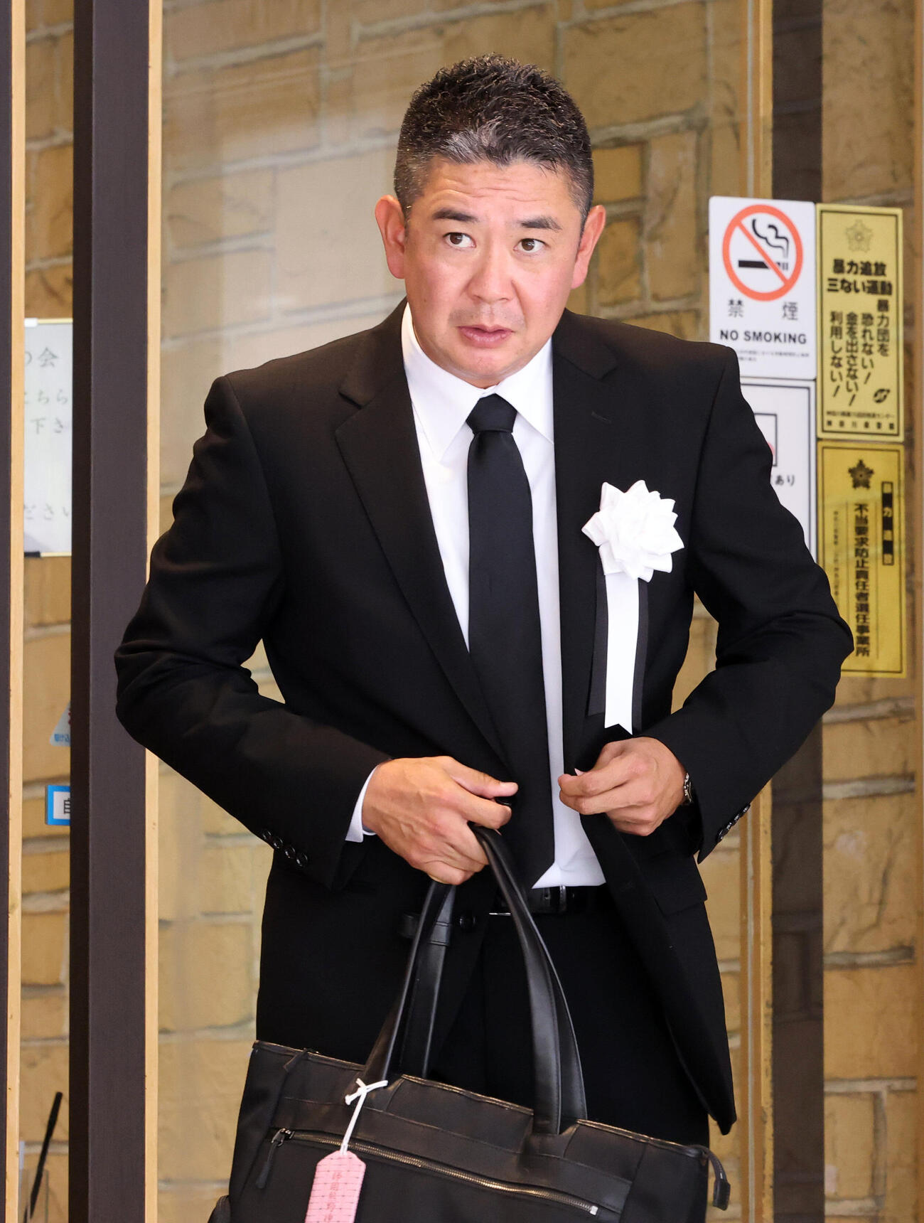 横浜・渡辺元智元監督のお別れの会に出席した横浜・村田浩明監督（撮影・浅見桂子）