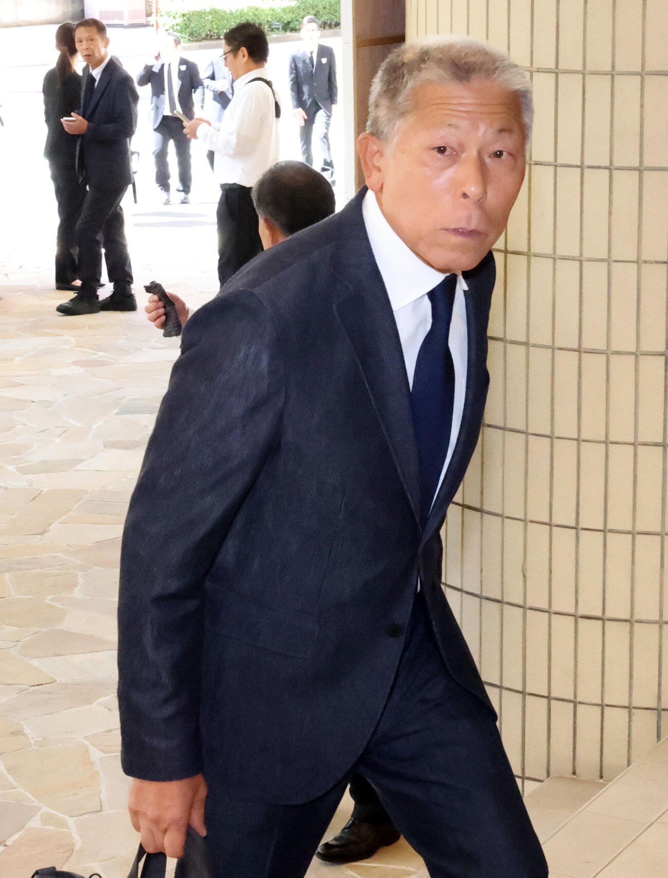 横浜・渡辺元智元監督のお別れの会に出席した日大三前監督の小倉全由氏（撮影・浅見桂子）