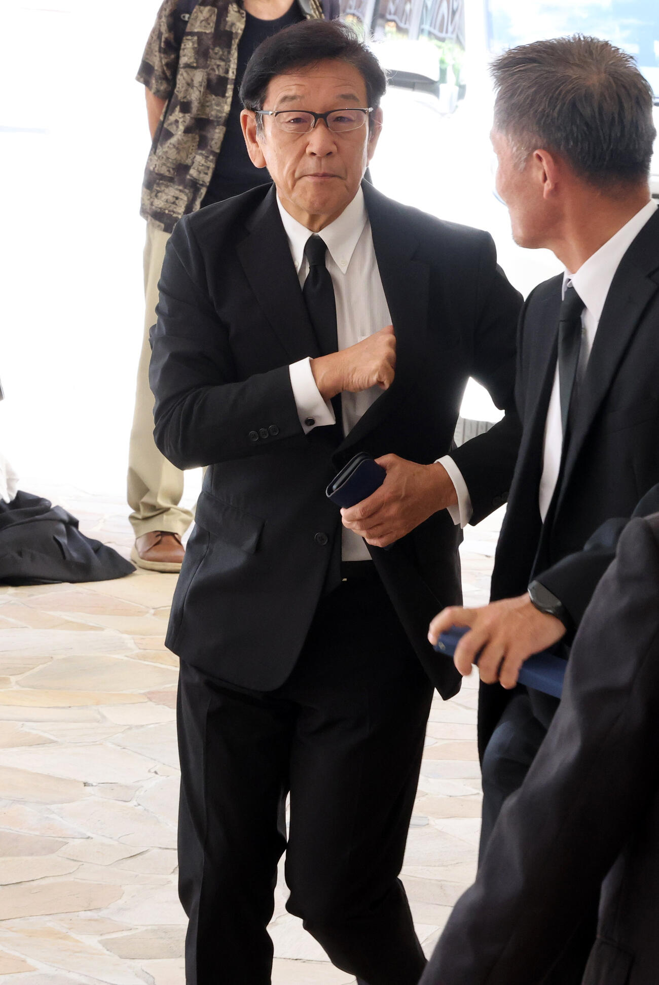 横浜・渡辺元智元監督のお別れの会に出席する栗山英樹氏（撮影・浅見桂子）
