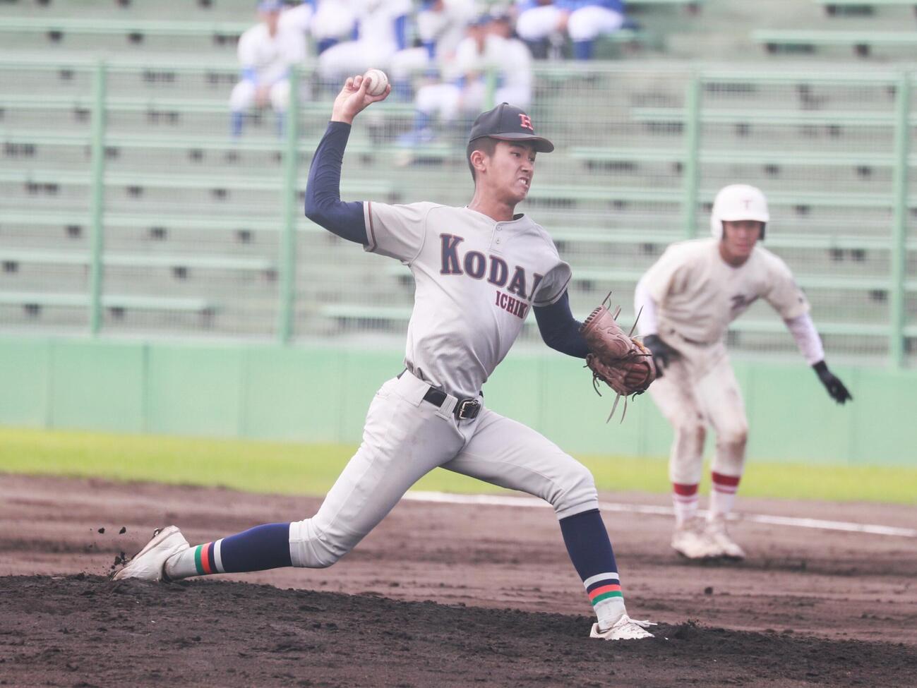 東奥義塾対八戸工大一　先発した八戸工大一・越沢悠翔投手（（撮影・高橋香奈）