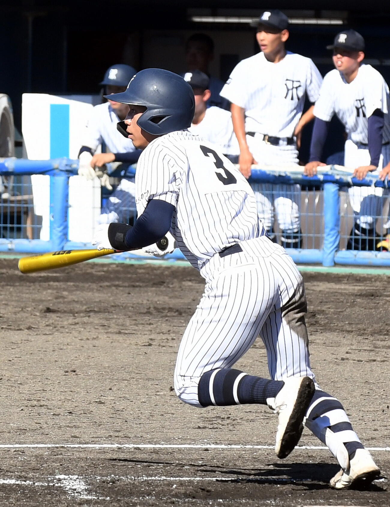 常葉大菊川対東海大静岡翔洋　先制打を放つなど勝利に貢献した常葉大菊川・片出