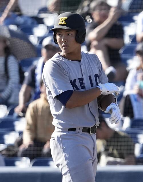 【高校野球】慶応・渡辺英亜　中高の先輩、ソフトバンク正木を追う“強打の１番”で勝利に貢献