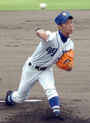 １失点完投した明豊の今宮