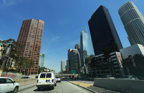 3月22日、カリフォリニア州ロサンゼルスのダウンタウン