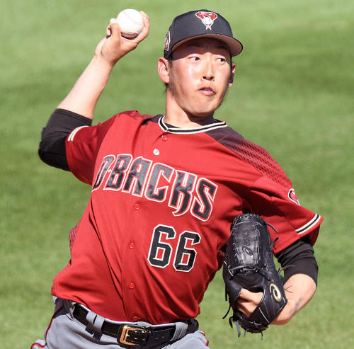 ダイヤモンドバックス平野佳寿投手(撮影・菅敏=2018年3月20日)