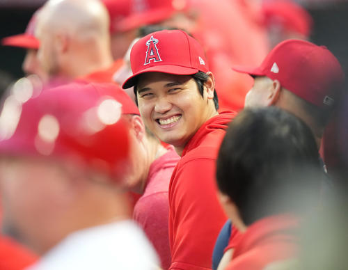 エンゼルス大谷翔平（23年9月16日撮影）