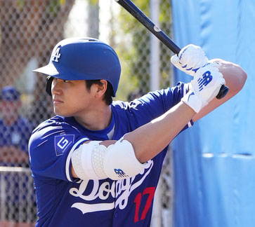 ドジャース大谷翔平（2024年2月撮影）