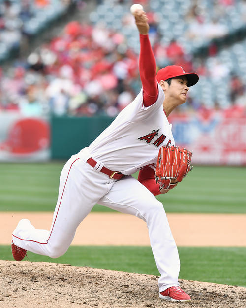 エンゼルス大谷（撮影・菅敏＝2018年5月20日）