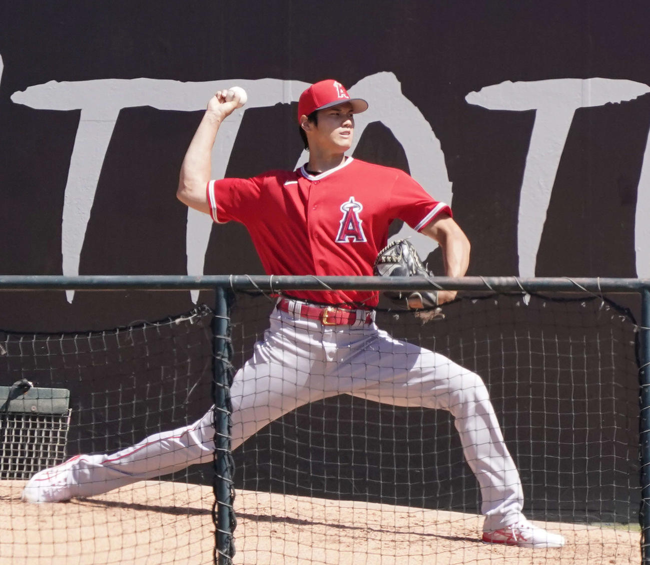 エンゼルス大谷翔平（2020年7月3日撮影）
