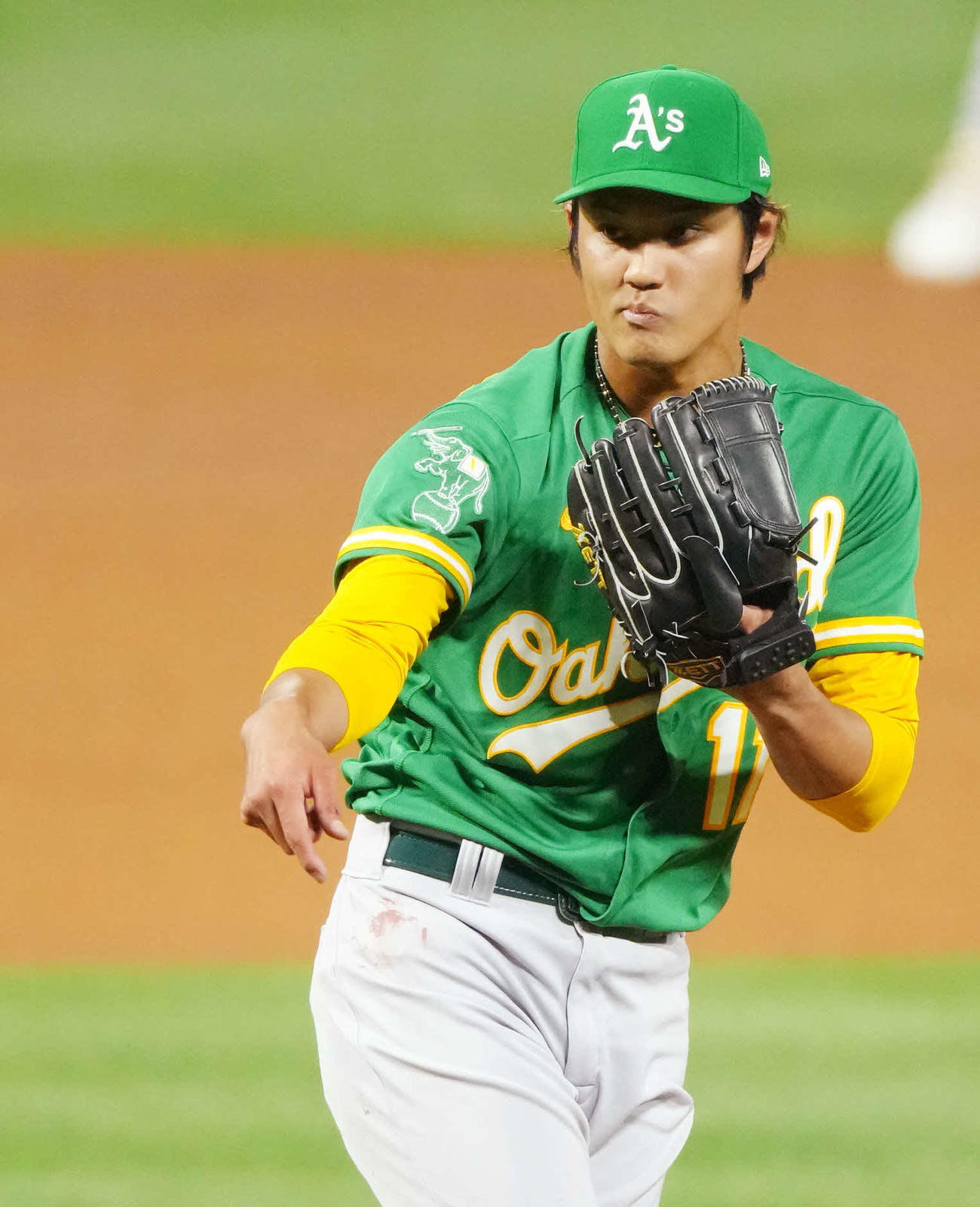 アスレチックス藤浪晋太郎（2023年4月26日撮影）