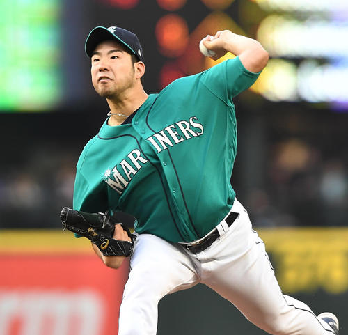 マリナーズ菊池雄星（2019年4月26日撮影＝菅敏）