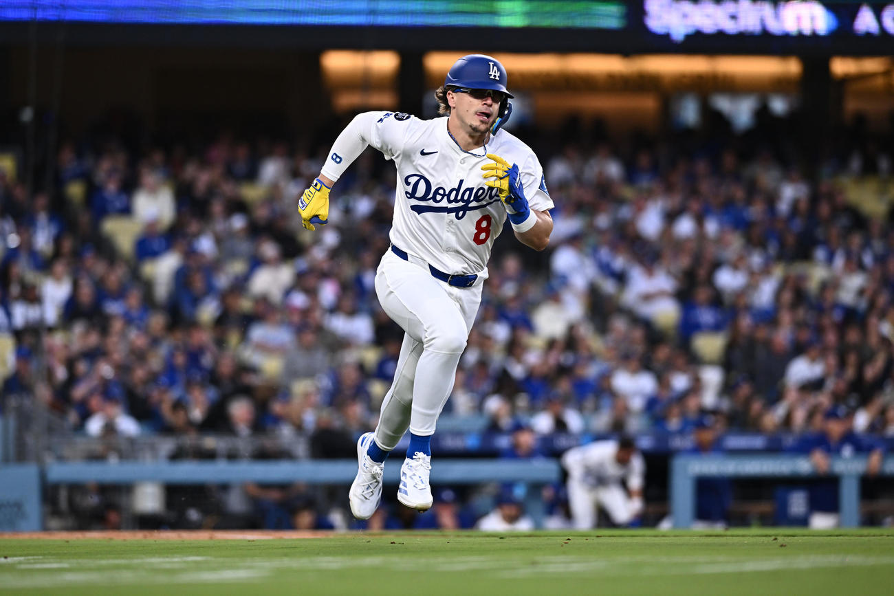３日、ドジャース対アスレチックス　ドジャースのキケ・ヘルナンデス（撮影・滝沢徹郎）
