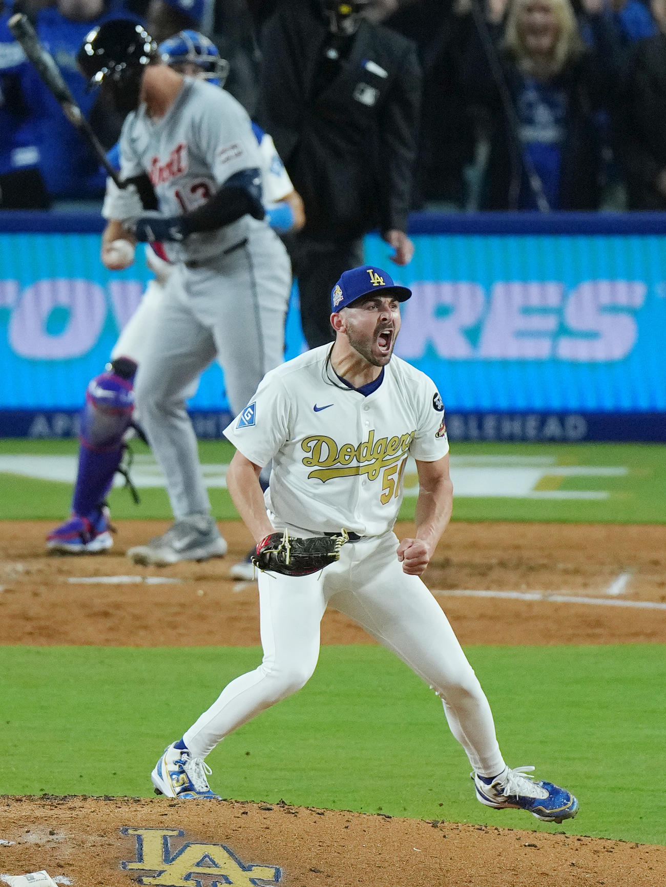 ３月28日、ドジャース対タイガース　ドジャースのアレックス・ベシア（撮影・菅敏）