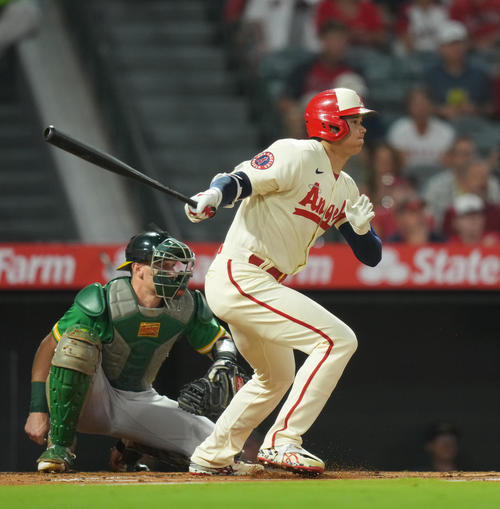 エンゼルス大谷翔平（2022年9月29日撮影）