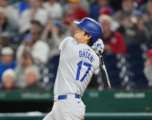 ドジャース大谷翔平（2024年4月23日撮影）