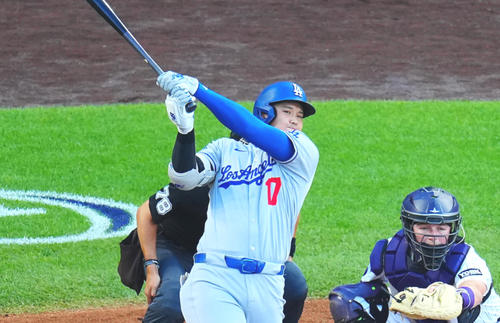 19日ロッキーズ戦で44号ソロを放ったドジャース大谷翔平
