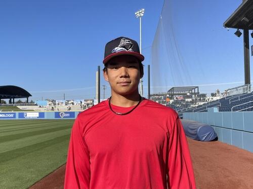 アスレチックス傘下1Aでプレーする森井翔太郎内野手