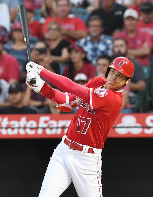 エンゼルス大谷（18年8月撮影）
