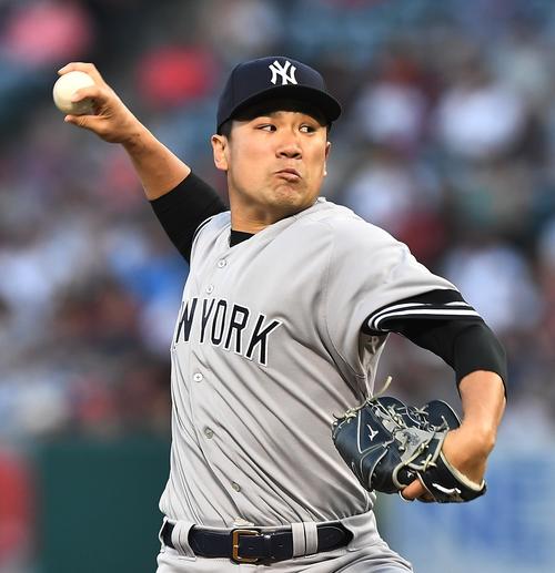 ヤンキース田中将大投手（2019年4月25日撮影）