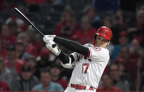 エンゼルス大谷（2019年6月25日撮影）