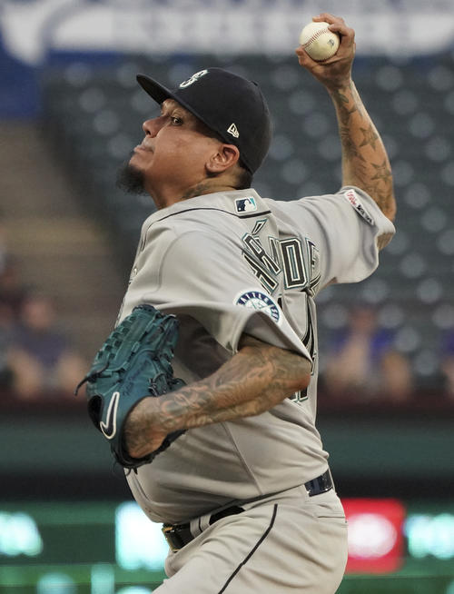 マリナーズのフェリックス・ヘルナンデス投手(AP)