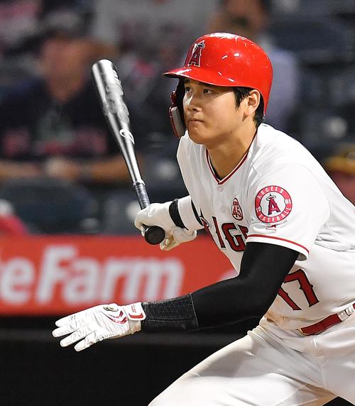 エンゼルス大谷翔平（2019年8月30日撮影）