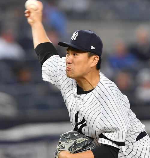ヤンキース田中将大（撮影・菅敏＝2019年9月19日）
