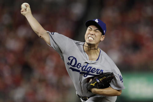 力投する前田健太（AP）