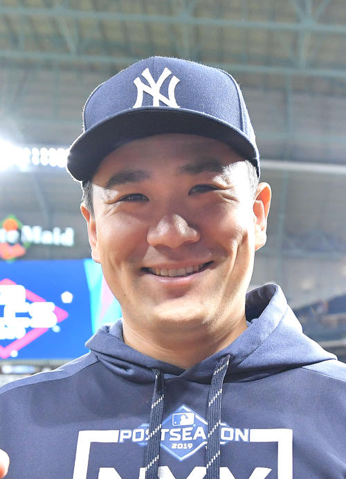 ヤンキース田中将大（2019年10月12日撮影）