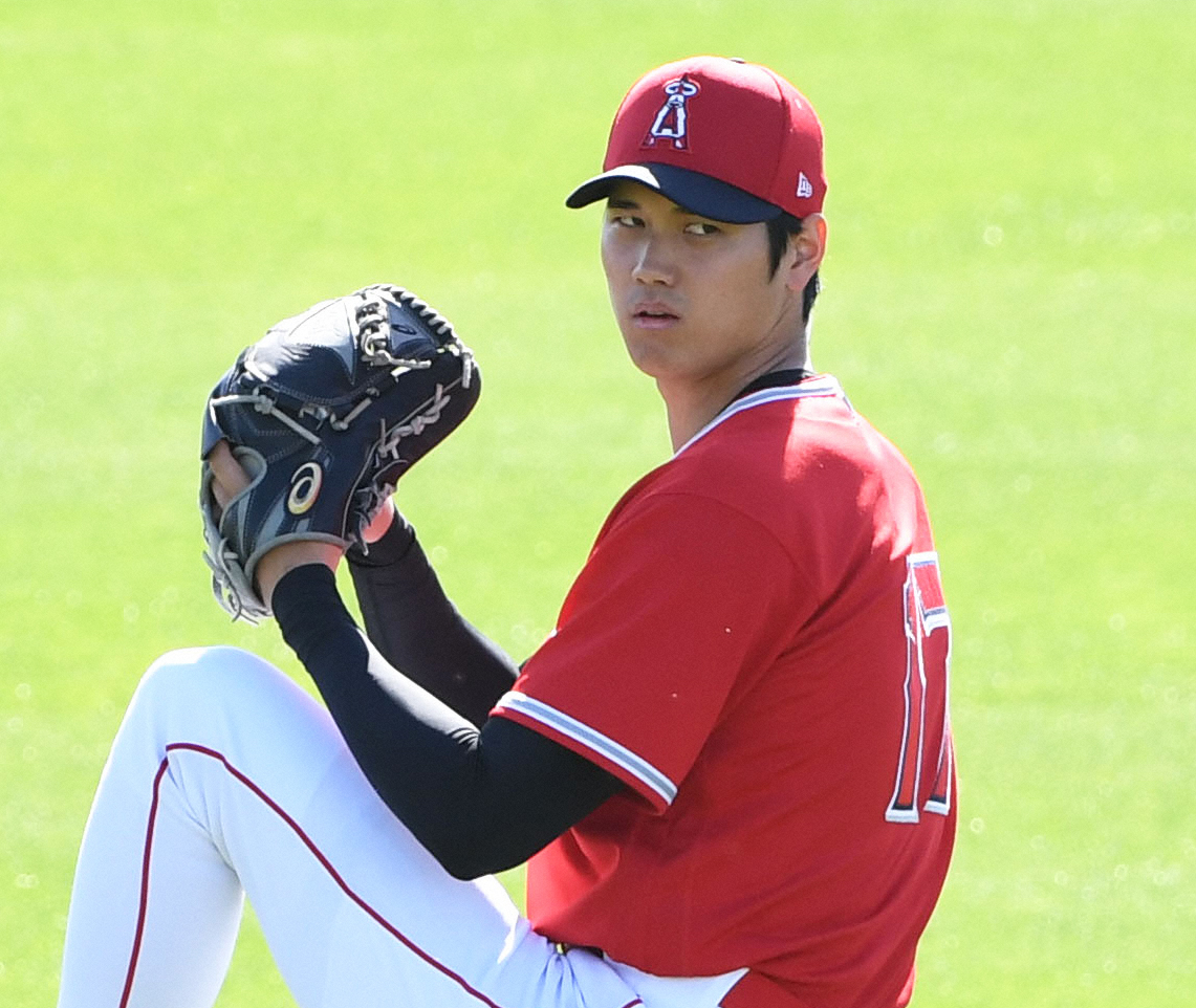 エンゼルス大谷翔平（2020年3月6日撮影）