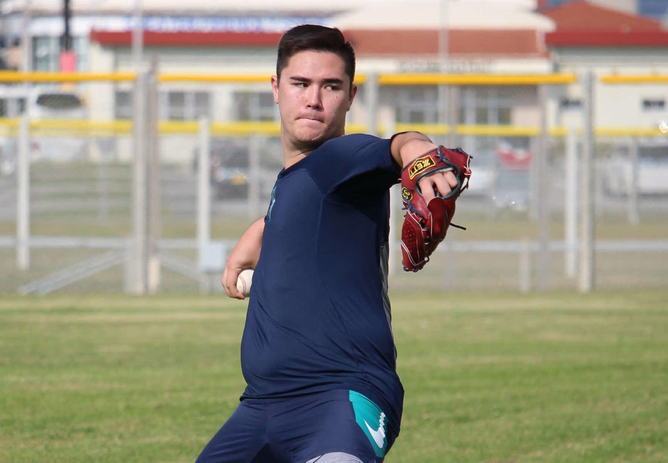 ソフトバンク砂川リチャードの兄で、マリナーズ傘下マイナーで3年目を迎える砂川ジョセフ（高木遊氏提供）