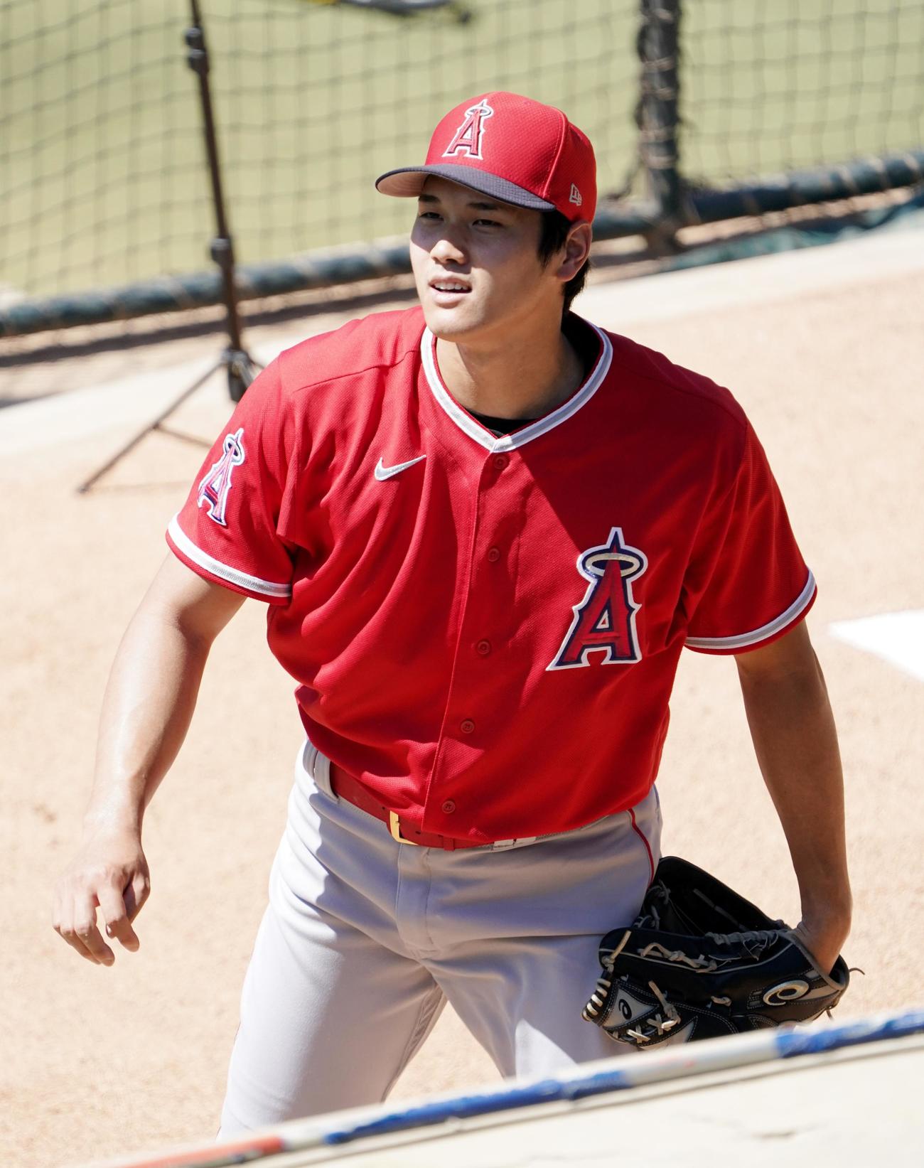 エンゼルス大谷翔平（2020年7月3日撮影＝菅敏）