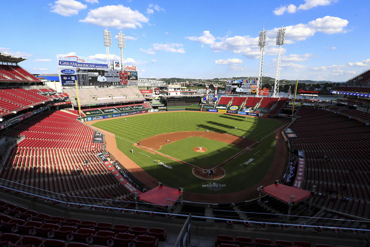 レッズ－タイガースの開幕戦が行われたレッズの本拠地グレートアメリカンボールパーク（AP）