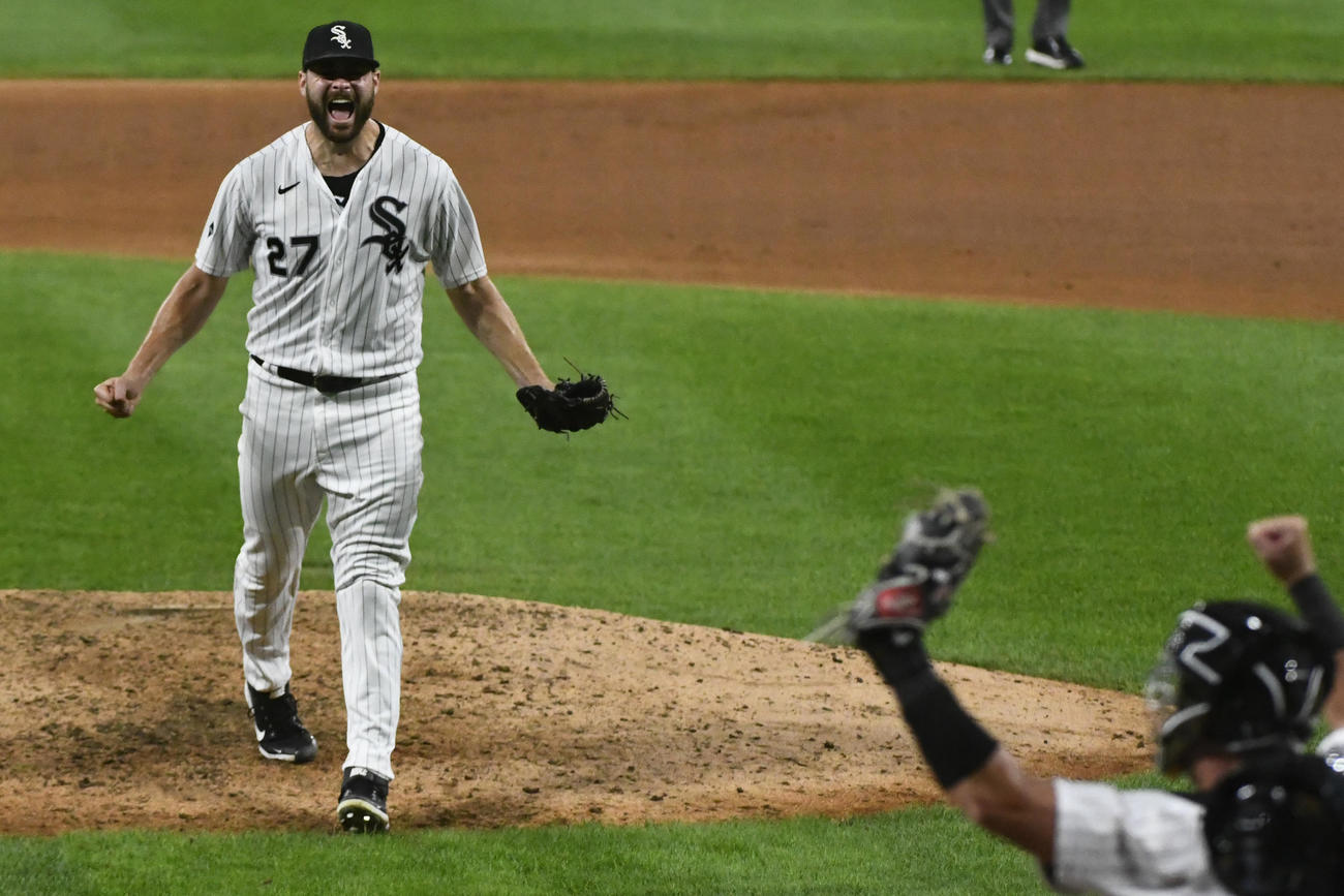 ノーヒットノーランを達成したホワイトソックス・ジオリト（AP）