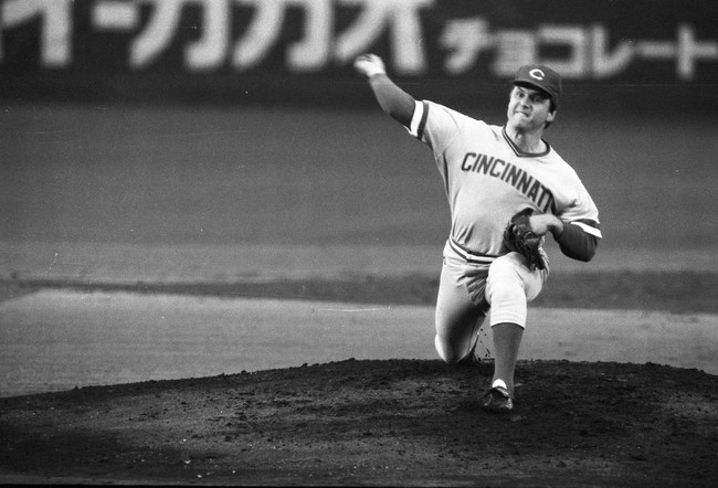 レッズ時代の1978年10月、日米野球で来日し巨人戦に登板したトム・シーバーさん