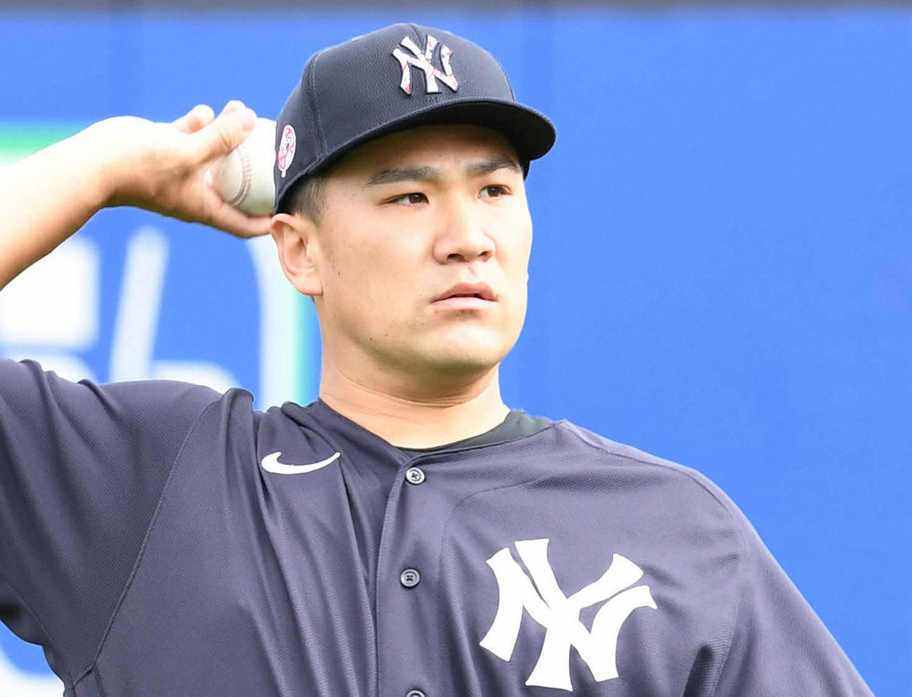 ヤンキース田中将大（2020年2月14日撮影）