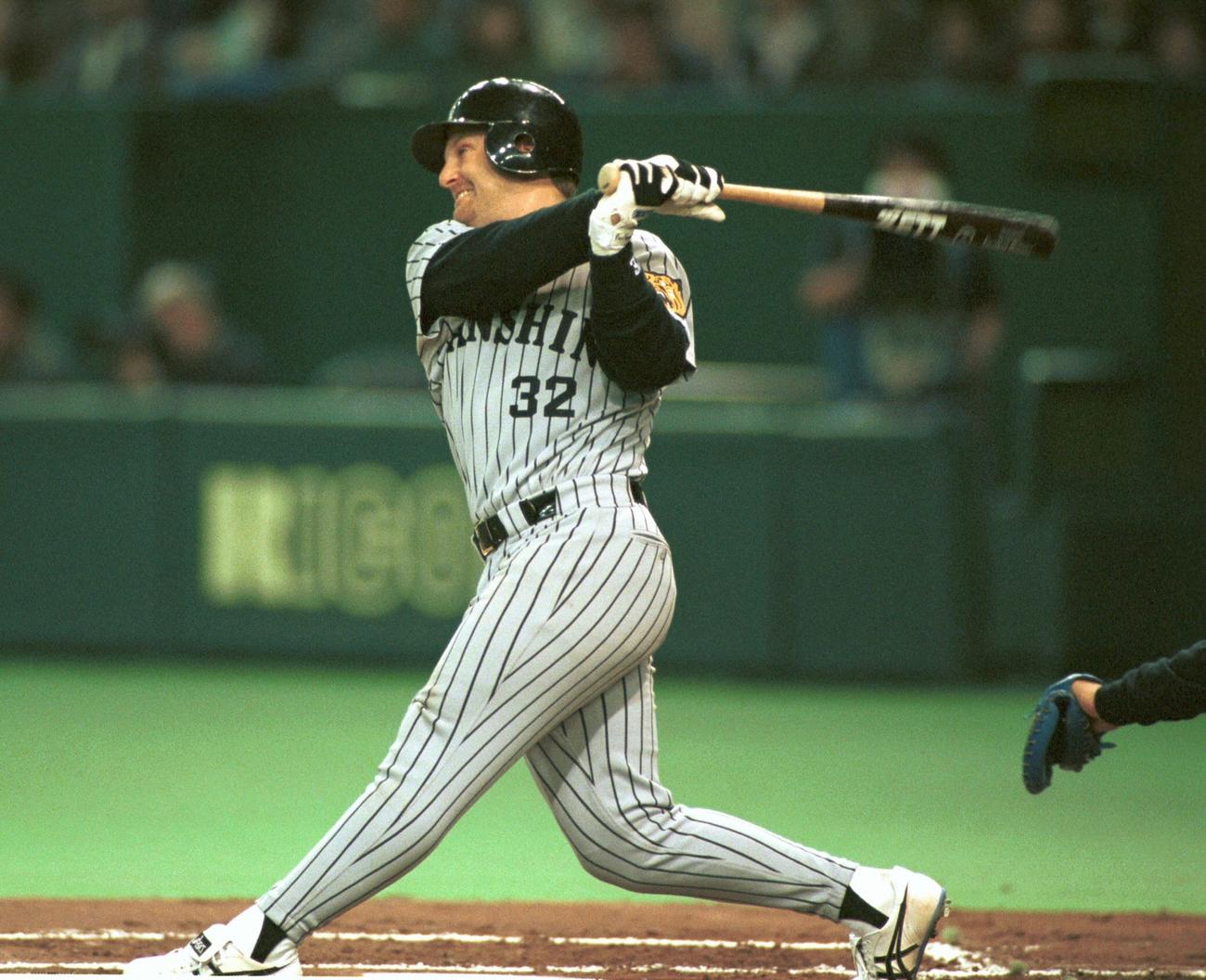 阪神時代のスコット・クールボー氏（96年）