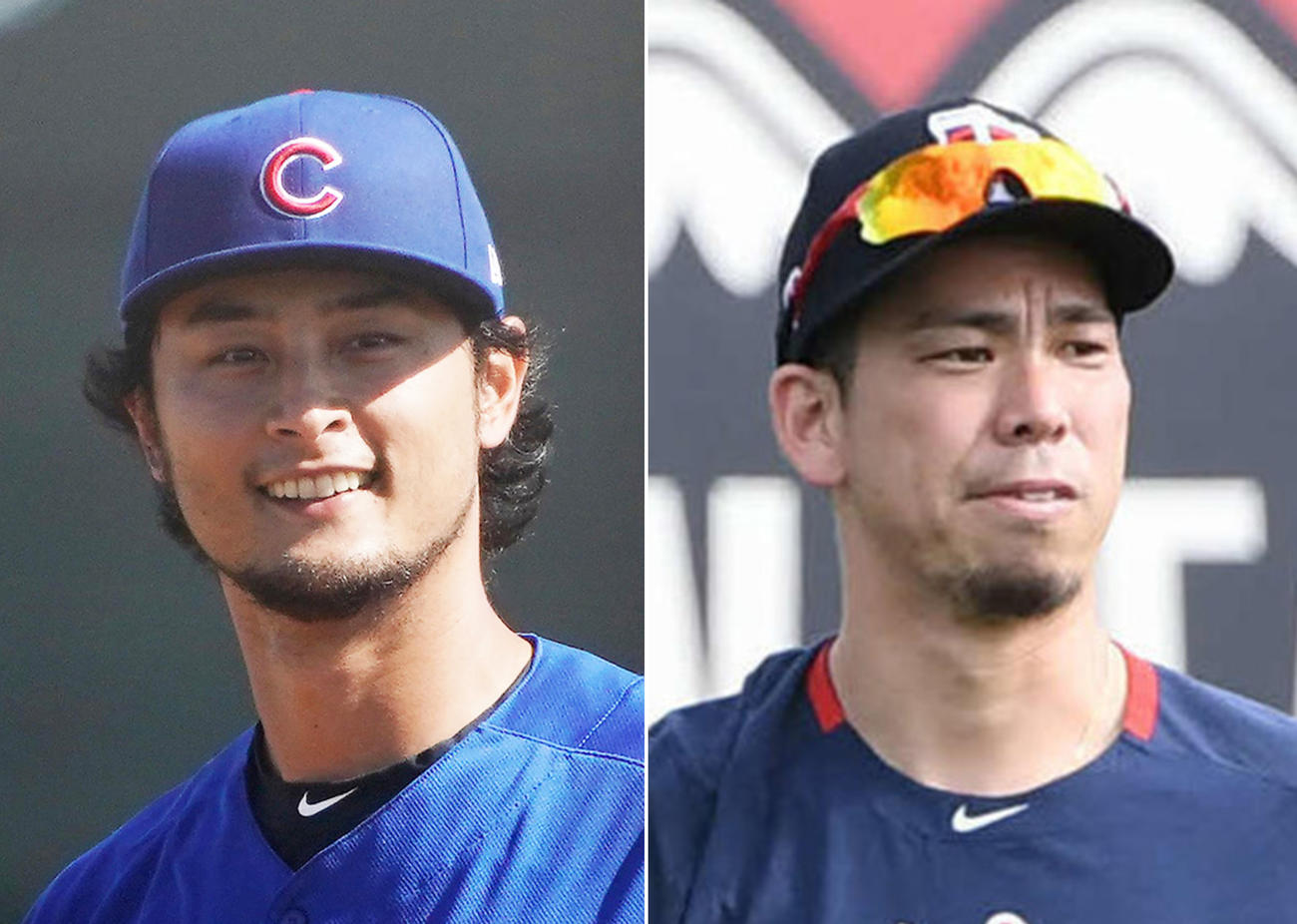 ダルビッシュ有（左）と前田健太