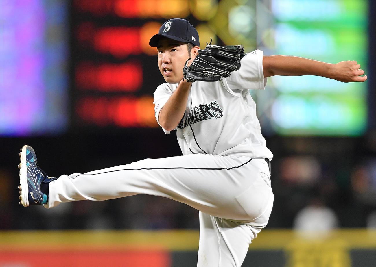 マリナーズ菊池雄星（2019年9月25日撮影）