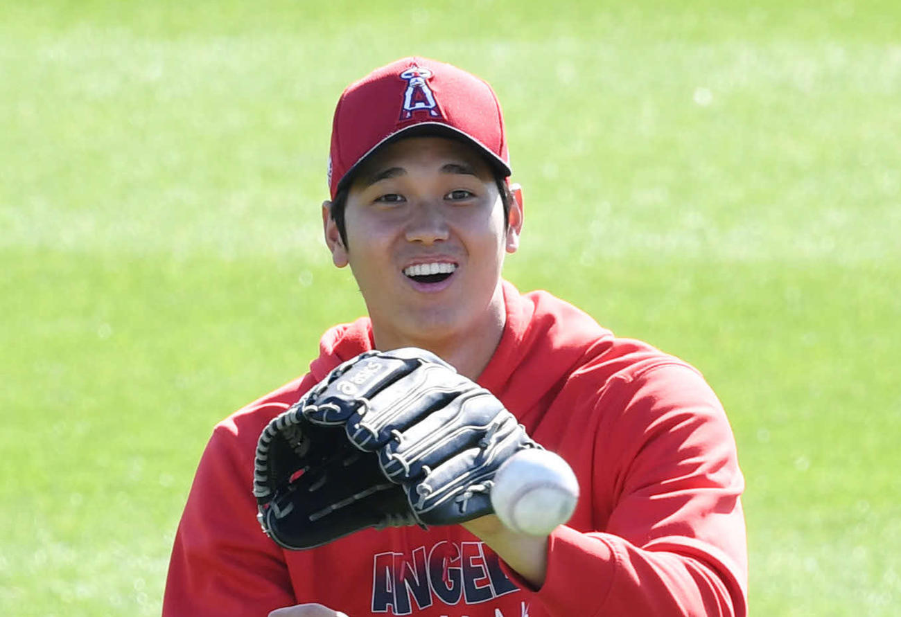 エンゼルス大谷翔平（2020年3月7日撮影）