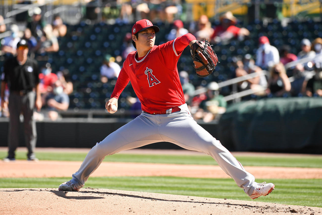 今季オープン戦に初先発したエンゼルス大谷（Angels Baseball）