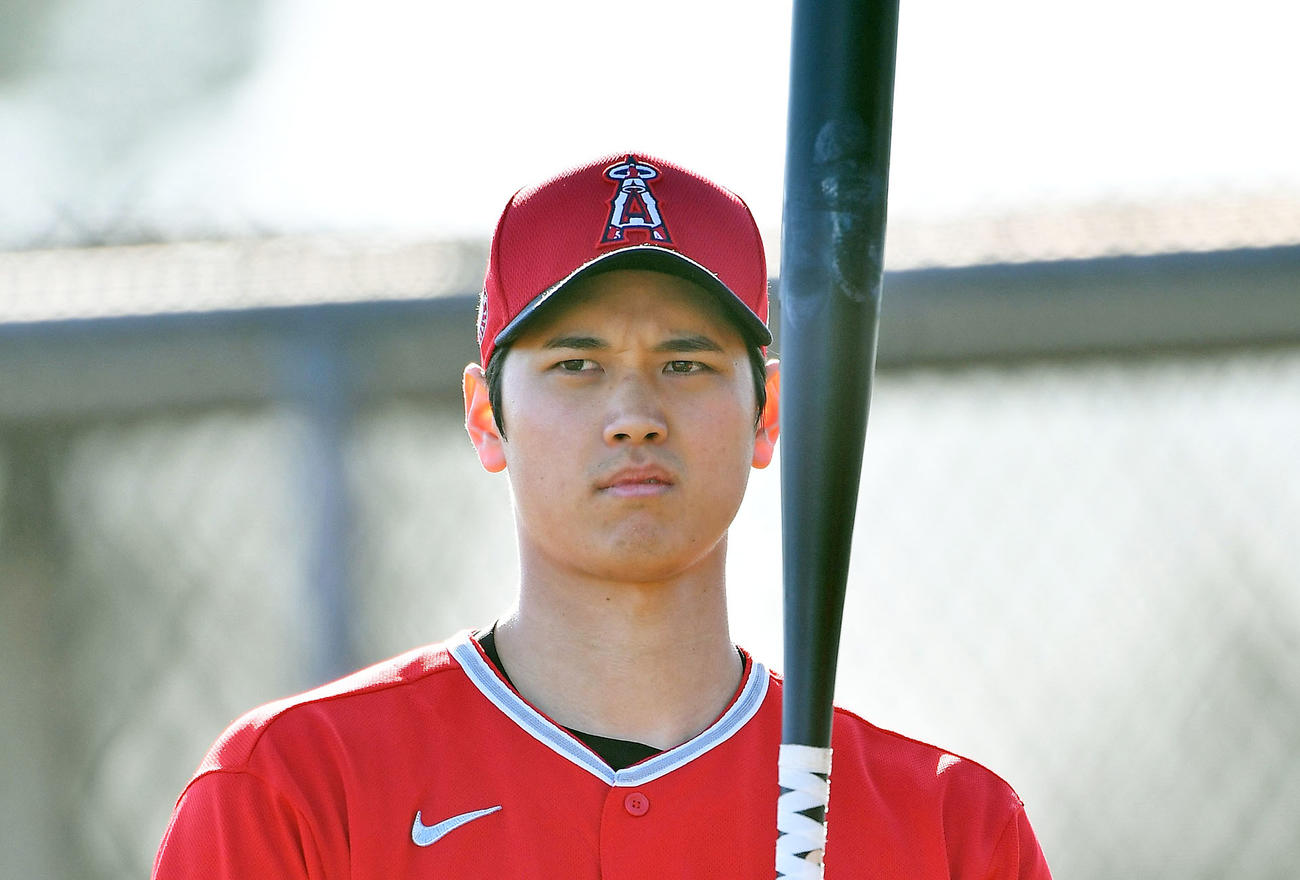 エンゼルス大谷翔平（2020年2月15日撮影）