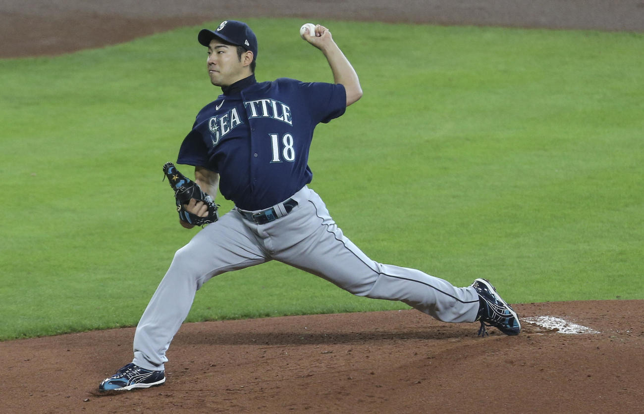 今季初勝利を飾った菊池雄星（ロイター）
