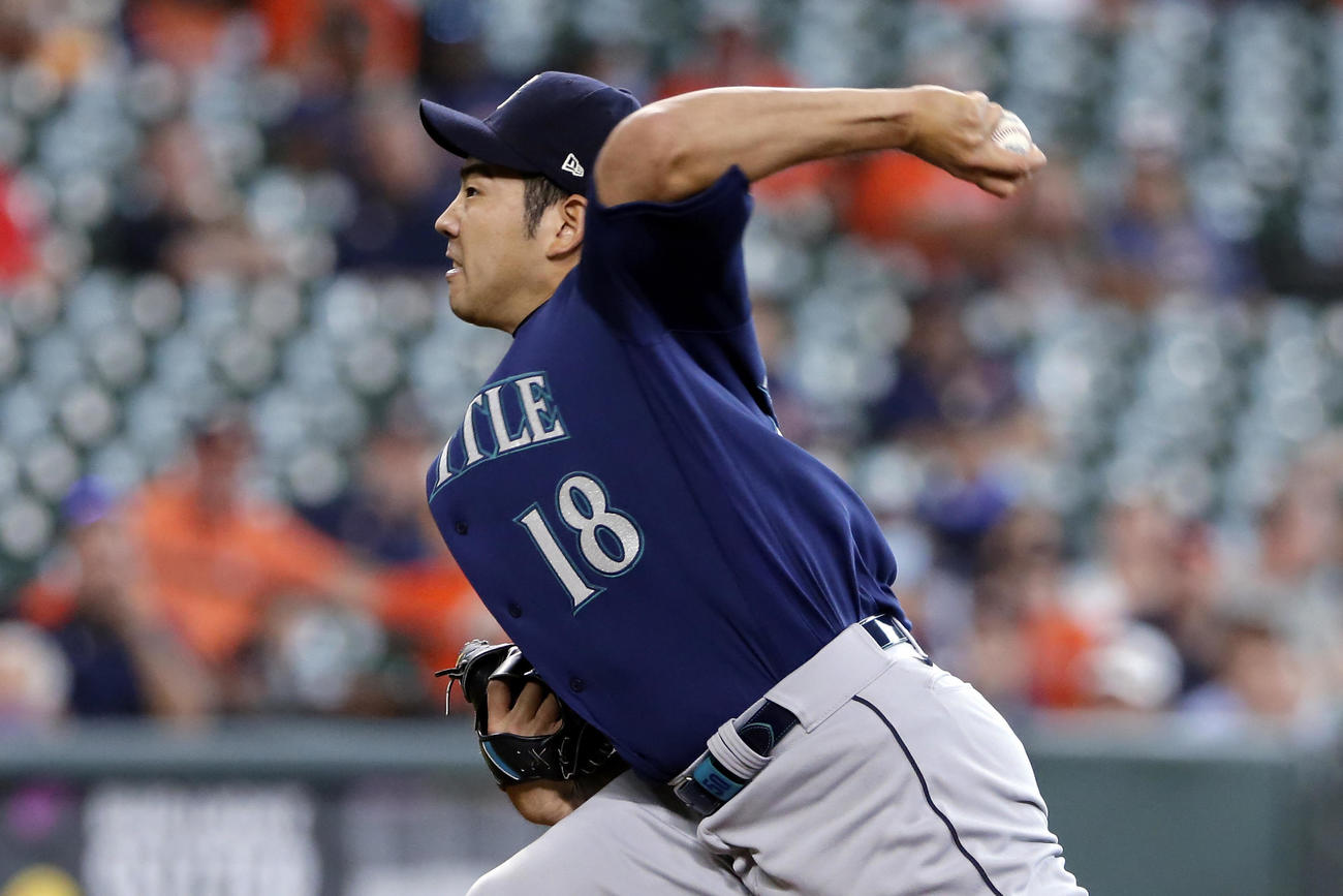 今季初勝利を挙げた菊池（AP）