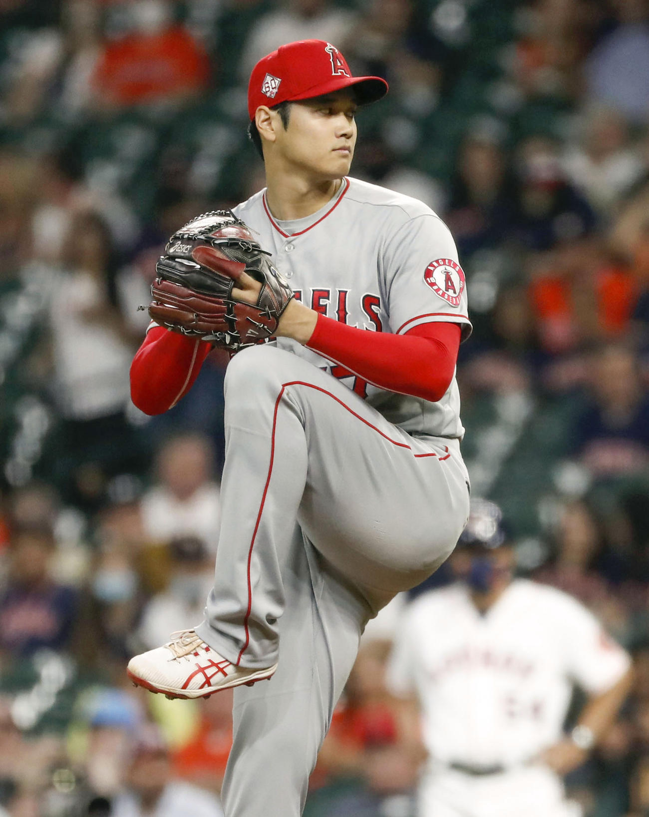 アストロズ戦に先発したエンゼルス大谷（共同）