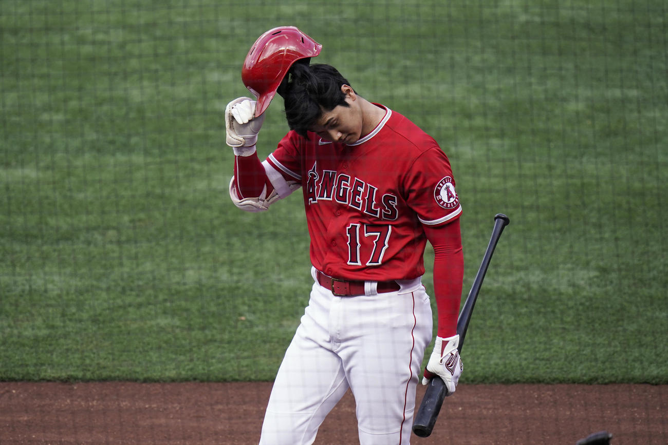 1回、三振に倒れた大谷（AP）