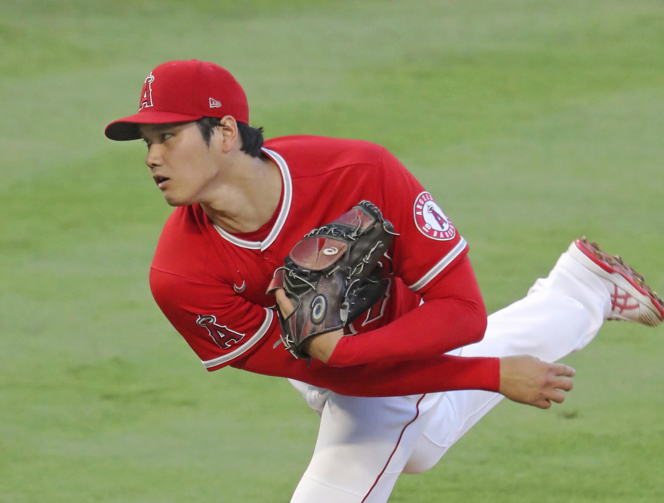 マリナーズ戦に先発したエンゼルス大谷（共同）