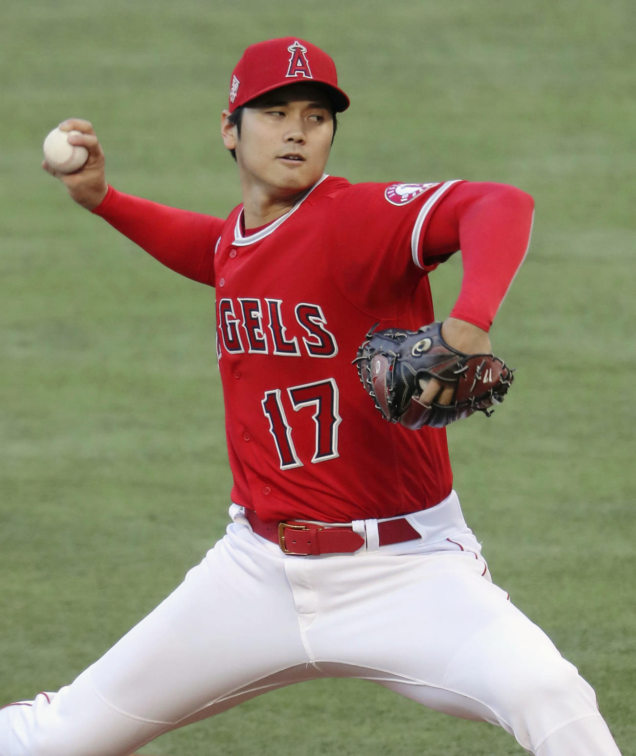 マリナーズ戦に先発したエンゼルス大谷（共同）