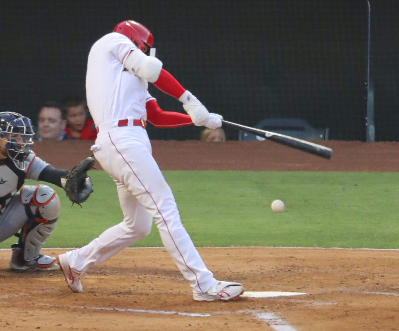 タイガース戦の3回、一ゴロに倒れたエンゼルス・大谷＝アナハイム（共同）